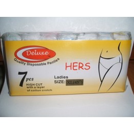 Deluxe Ladies Disposable Panties XL (45") 7s