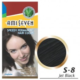 Ami Seven Sppedy Permanment Hair Colour-S-8 Jet Black 60g