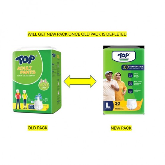 Top Pull Up Pants Adult Unisex L10x12 OR L20x6‑1ctn Carton Sales