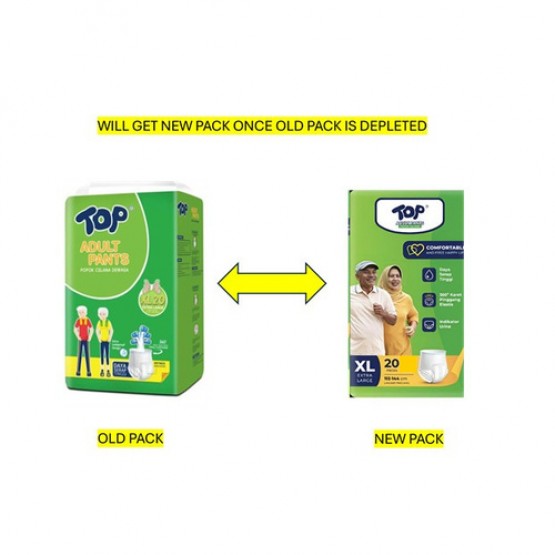 Top Pull Up Pants Adult Unisex XL10x12 OR XL20x6‑1ctn Carton Sales