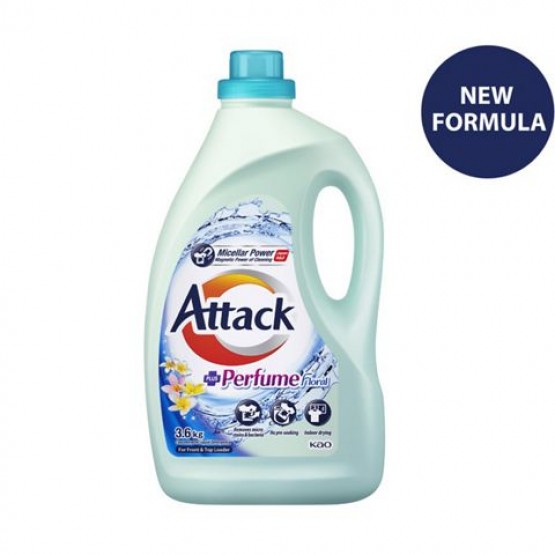 Attack Liquid Detergent Perfume Floral 3.6kg