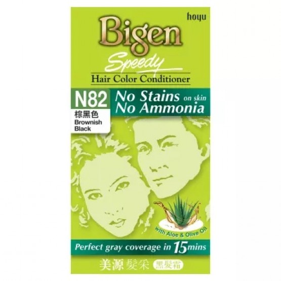 Bigen No Stain Color N82 Brownish Black