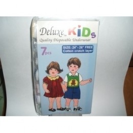 Deluxe Kids Disposable Underwear (24"-26") 7s