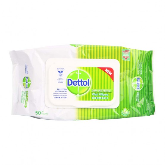 Dettol Anti-baterial Wet Wipes 50's