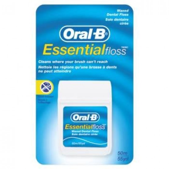 Oral-B Essential Floss Regular Waxed 50m