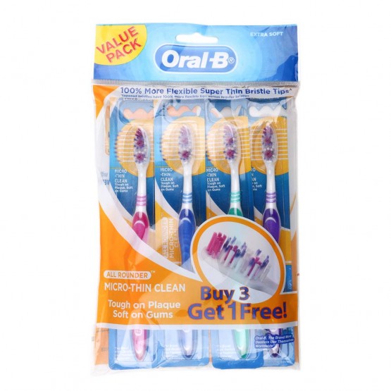 Oral-B All Rounded Microthin Clean 40 Extra Soft X 4