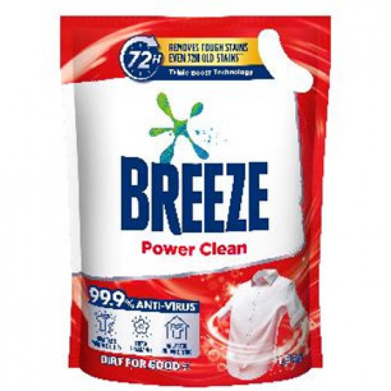Breeze Power Clean Liquid Detergent Refill 1.5kg