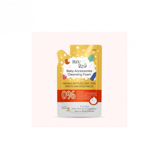 Bzu Bzu Baby Accessories Liquid Cleansing Foam Lemon Refill 2x400ml