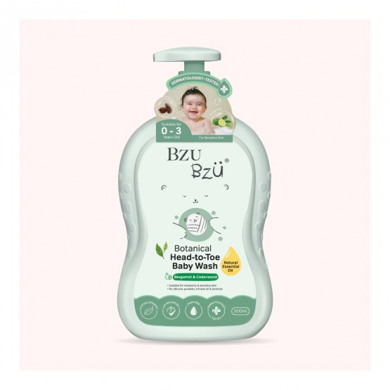 Bzu Bzu Baby Head To Toe Wash Botanical 600ml