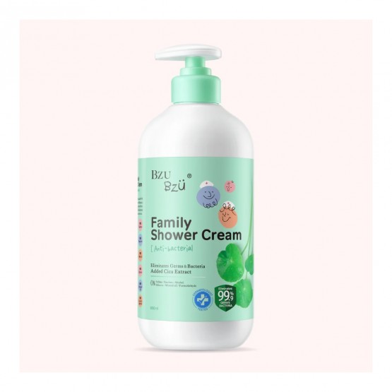 Bzu Bzu Family Shower Cream Anti Bacterial 800ml