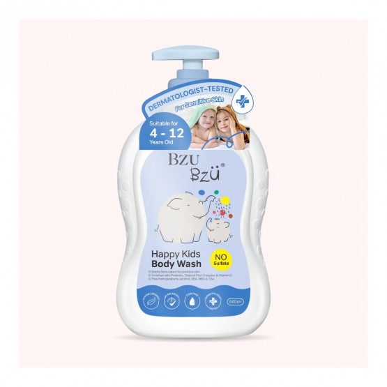 Bzu Bzu Kids Body Wash Happy Kids 600ml