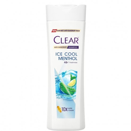 Clear Shampoo Ice Cool Menthol 300ml - Cooling Shampoo for Scalp Refreshment