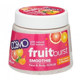 Cosmo Fruitburst Smoothie Face & Body Scrub Pink Lemon & Mandarin 500ml