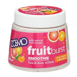 Cosmo Fruitburst Smoothie Face & Body Scrub Pink Lemon & Mandarin 500ml