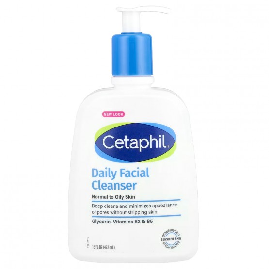 Cetaphil Daily Facial Cleanser, For Normal to Oily Skin (16oz/473ml)
