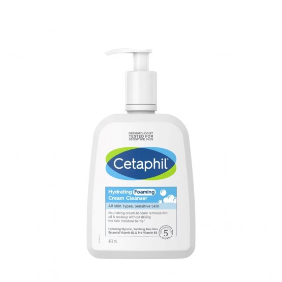 Cetaphil Hydrating Foaming Cream Cleanser 473ml