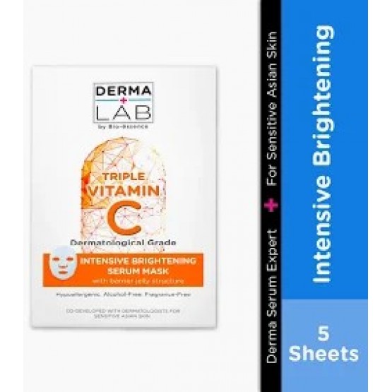 Derma Lab Triple Vitamin C Intensive Brightening Serum Mask 5 Sheets
