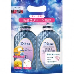 Moist Diane Shampoo Extra Night Repair 450ml + Treatment 450ml