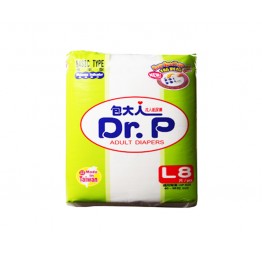 Dr.P Adult Diapers  L 8'S