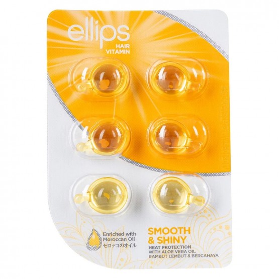 Ellips Hair Treatment Smooth & Shiny Vitamin Hair Treatment 6 Capsules