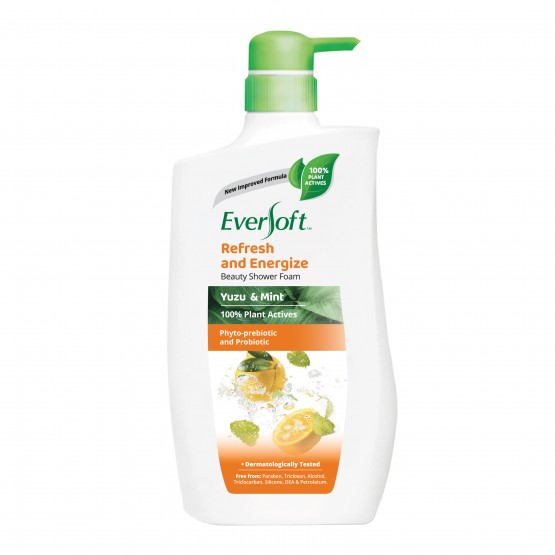 Eversoft Beauty Shower Foam - Yuzu - Mint 950g