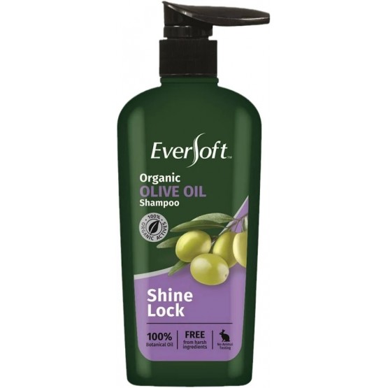 Eversoft Organic Olive Oil Shampoo Shine Lock 480ml