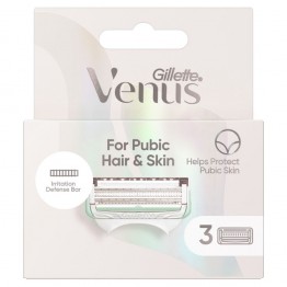 Gillette Venus For Pubic Hair & Skin Women Refill 3's