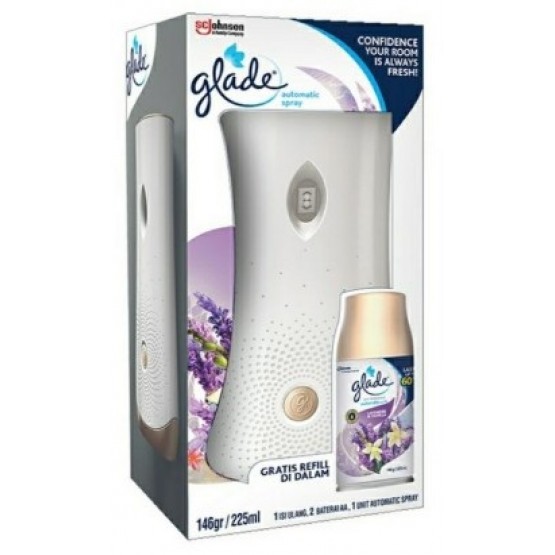 Glade Air Freshener Auto Spray Kit Set 1s + Refill Lavender 225ml