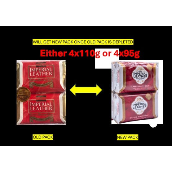 Cussons Imperial Leather Soap 4x110g or 4 x 95g