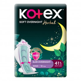 Kotex Herbal Overnight 41cm 10's