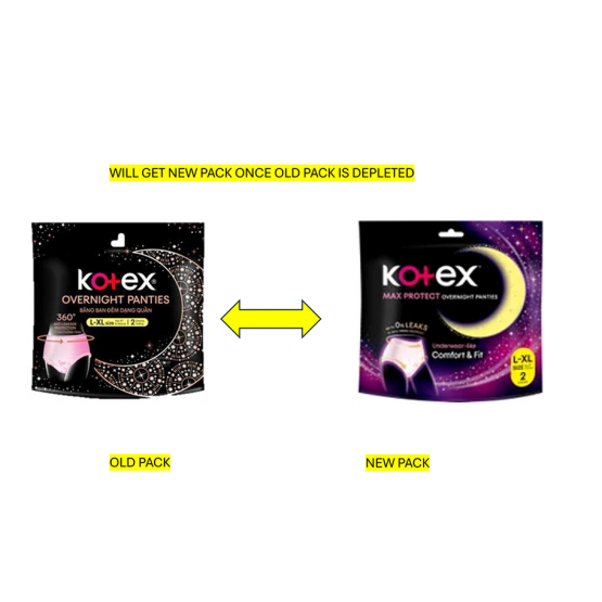 Kotex Overnight Panties L-xl Size 2's