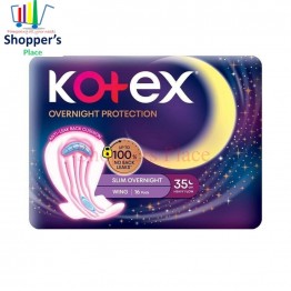 Kotex Soft & Smooth Overnight Wing 35cm 16s X 2 (Twin Pack)