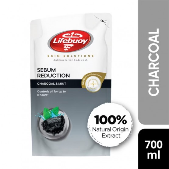 Lifebuoy Antibacterial Body Wash Refill - Charcoal 700ml