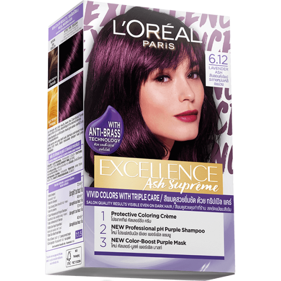 L'Oreal Excellence Crème Color No-6.12 Lavender Ash