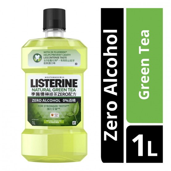 Listerine Mouthwash - Green Tea Zero 1000ml