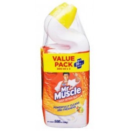 Mr Muscle Toilet Cleaner Citrus Lemon 2 x 500ml