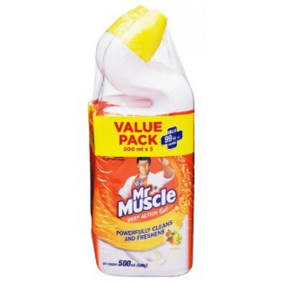 Mr Muscle Toilet Cleaner Citrus Lemon 2 x 500ml