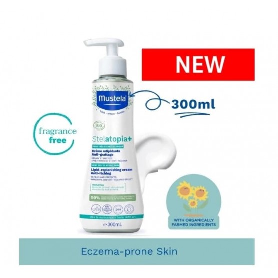 Mustela Stelatopia Lipid-Replenishing Cream 300ml