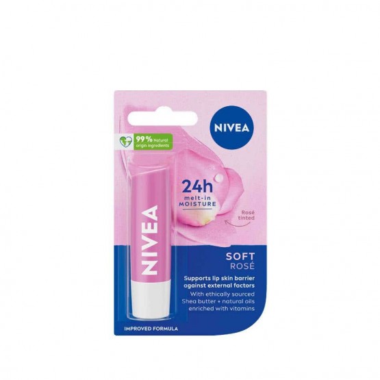 Nivea Soft Rose Lip Balm 4.8g