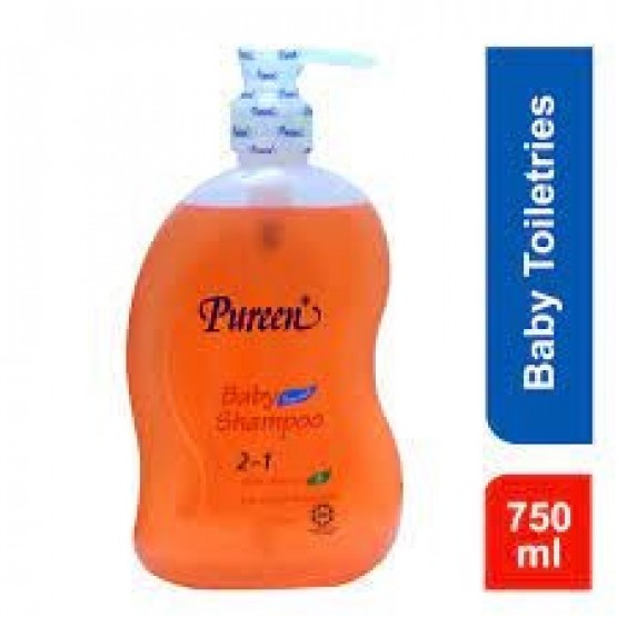 Pureen Baby Shampoo 2 In 1 W/vit E 750ml