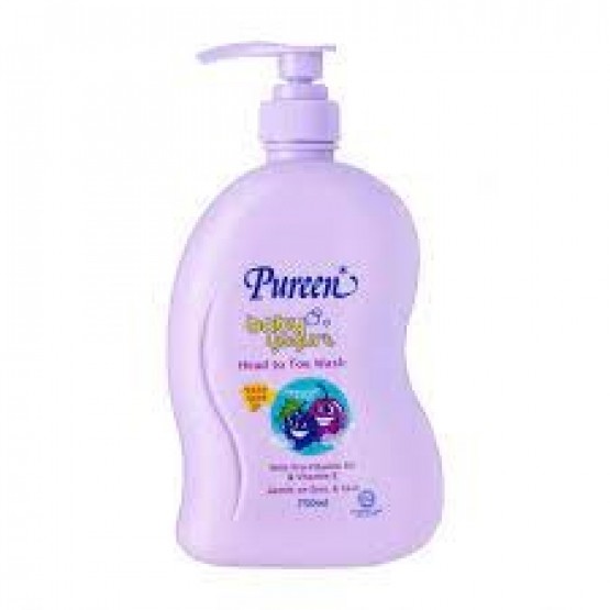 Pureen Baby Yogurt Head To Toe Wash (black Currant)750ml