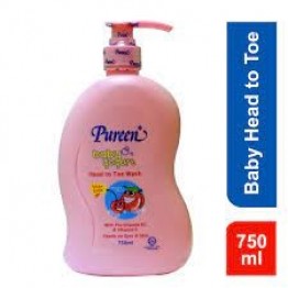 Pureen Baby Yogurt Head To Toe Wash (peach & Cherry)