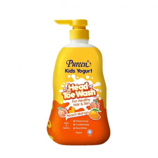 Pureen Kids Head to Toe Wash Mango Peach 750ml