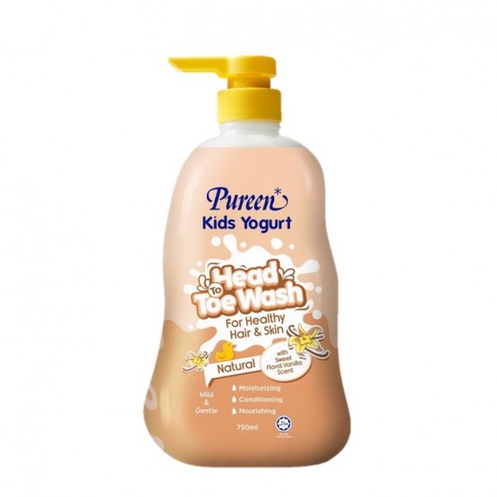 Pureen Kids Head To Toe Wash Natural 750ml