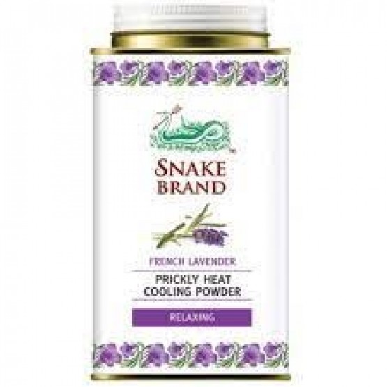 Snake Brand Prickly Heat Powder 140g - Lavender