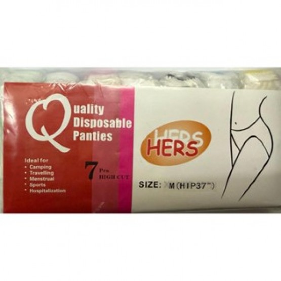 Quality Disposable Panties Ladies Hers M -HIP 37" 7'S