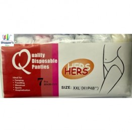 Quality Disposable Panties Ladies Hers XXL -HIP 48