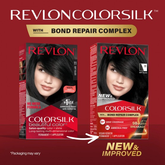 REVLON COLORSILK #11-SOFT BLACK