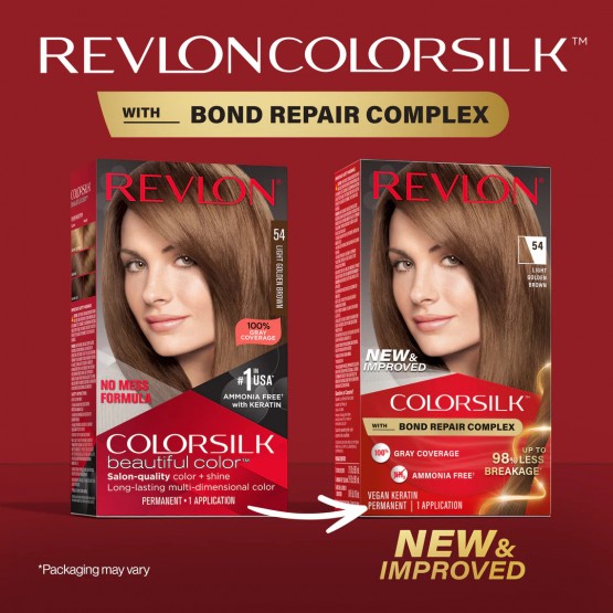 REVLON COLORSILK #54-LIGHT GOLDEN BROWN