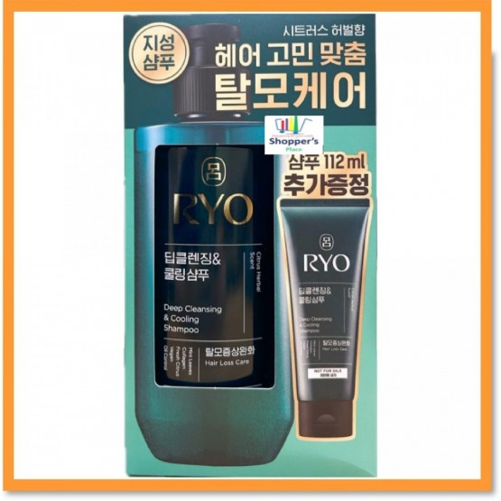 Ryo Shampoo Deep Cleansing & Cooling 480ml+112ml